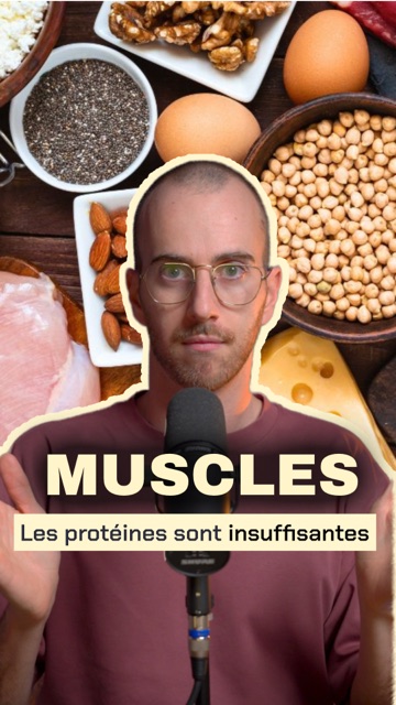 Pochette Instagram : muscles, les protéines sont insuffisantes